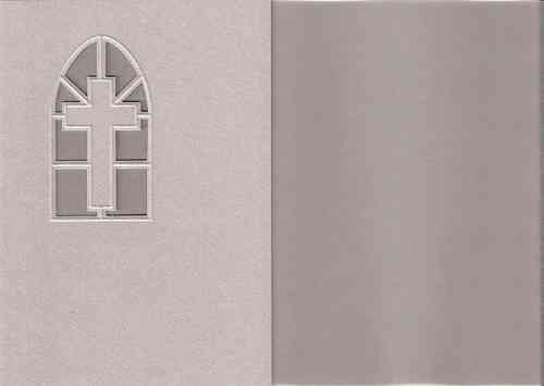 Reddy Kondolenzkarten mit Kreuz,grau